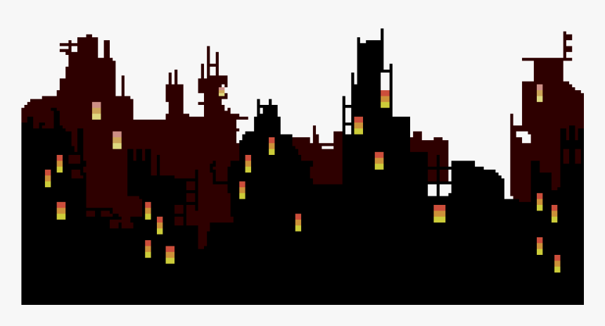 Fire City Pixel Art, HD Png Download, Free Download