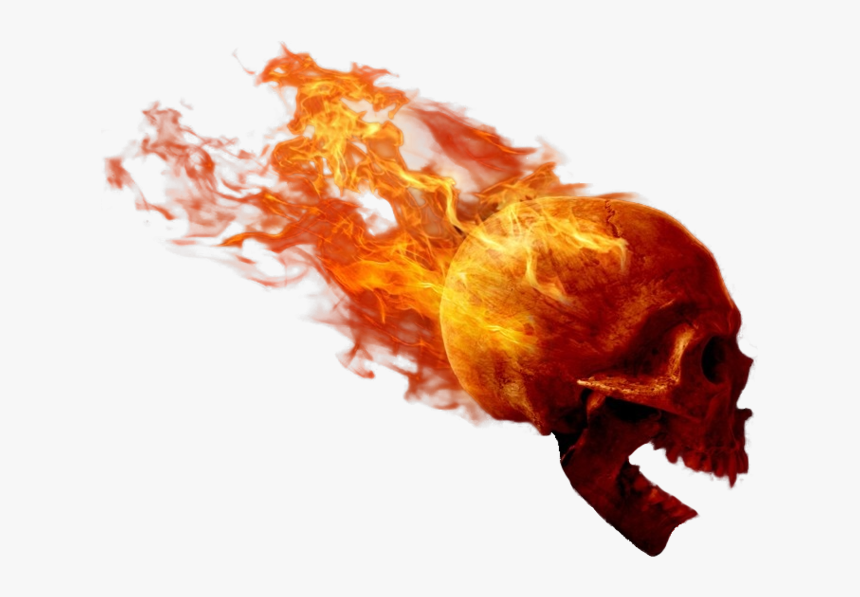 Memezasf Skullhead Skull Explosion Fire Bomb Boom Nuke - Skull On Fire Transparent, HD Png Download, Free Download