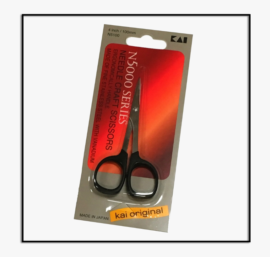 Kai N5100 4-inch Needle Craft Scissors - Scissors, HD Png Download, Free Download