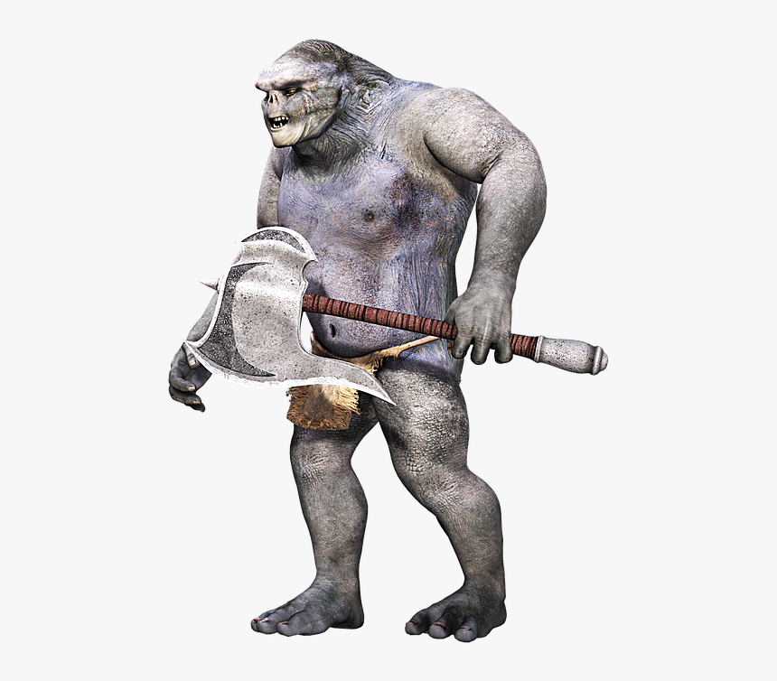 Creature, Primitive, Fantasy, Weapon, Troll, 3d, Png - Fantasy Troll Png, Transparent Png, Free Download