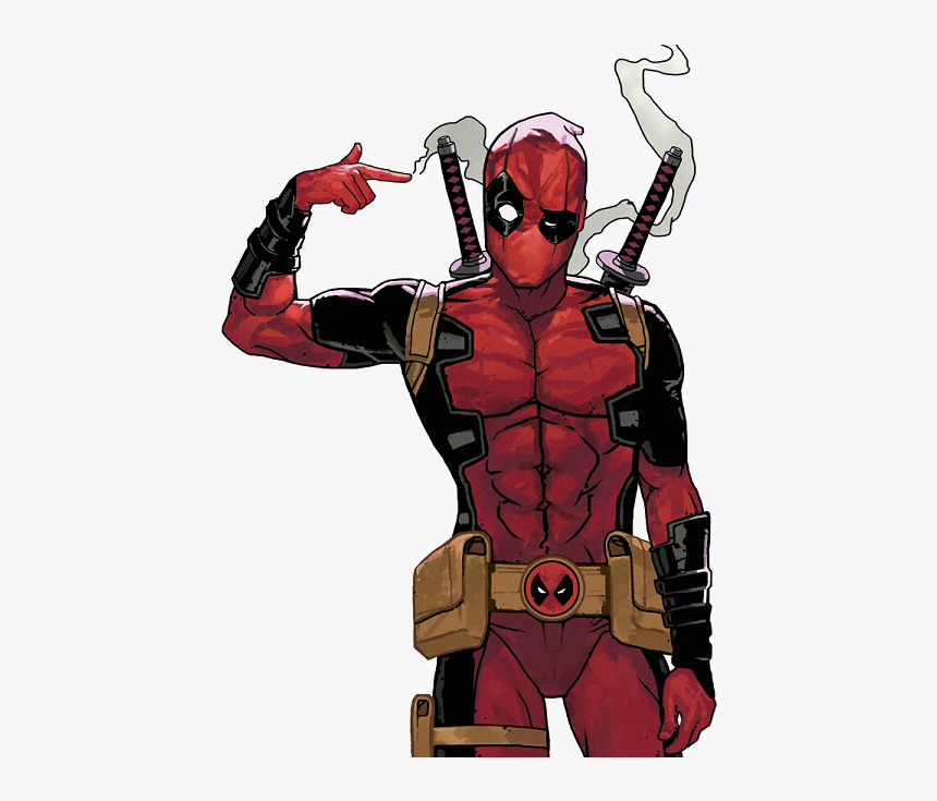 Deadpool Spiderman Character Fictional Book Superhero - Comic Book Art Deadpool, HD Png Download, Free Download