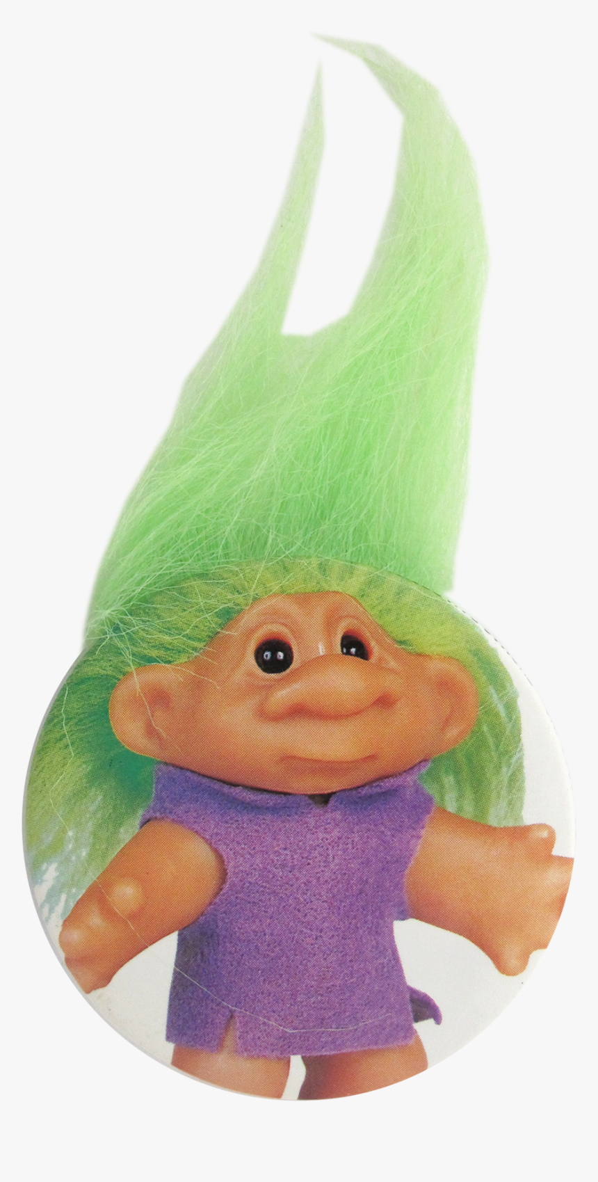 Troll Doll Green Innovative Button Museum - Transparent Green Troll, HD Png Download, Free Download