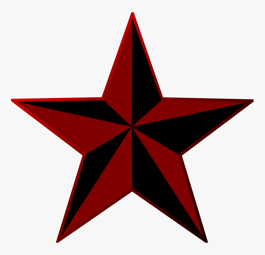 Red And Black Star, HD Png Download, Free Download