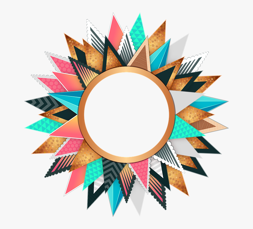 Circle, Frame, Colorful, Design, Decorative, Border - Circle Design Png Hd, Transparent Png, Free Download