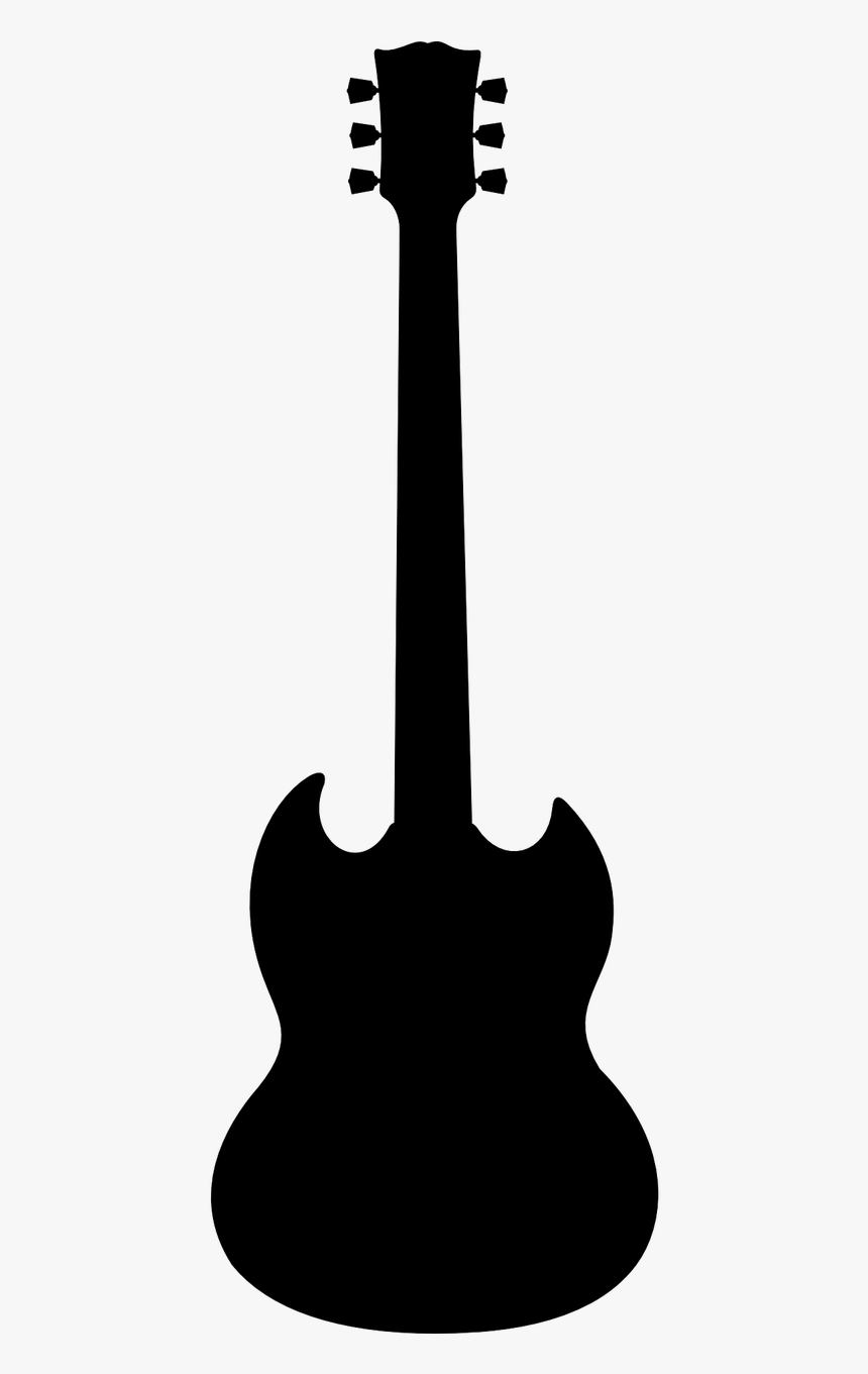Music Instrument Guitar Free Picture - Gibson Sg Guitar Silhouette, HD Png Download, Free Download