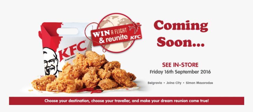 Http - //www - Kfc - Co - Zw/wp Win A Flight Coming - Kfc, HD Png Download, Free Download