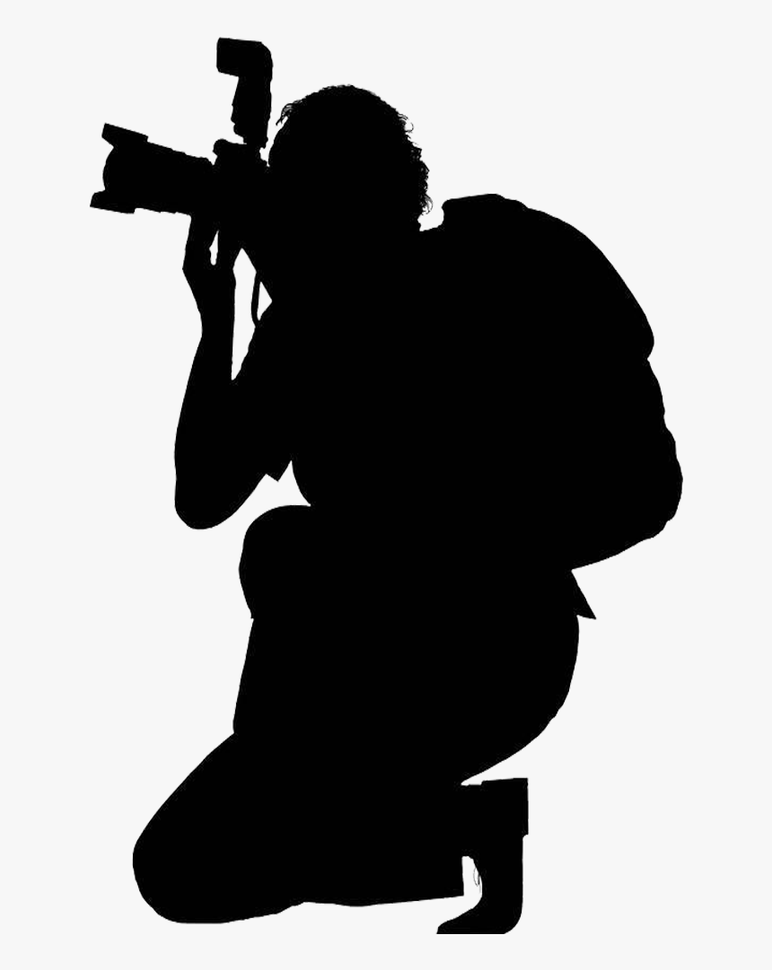 Silhouette Photography Journalist Photographer - Cameraman Silhouette, HD Png Download, Free Download