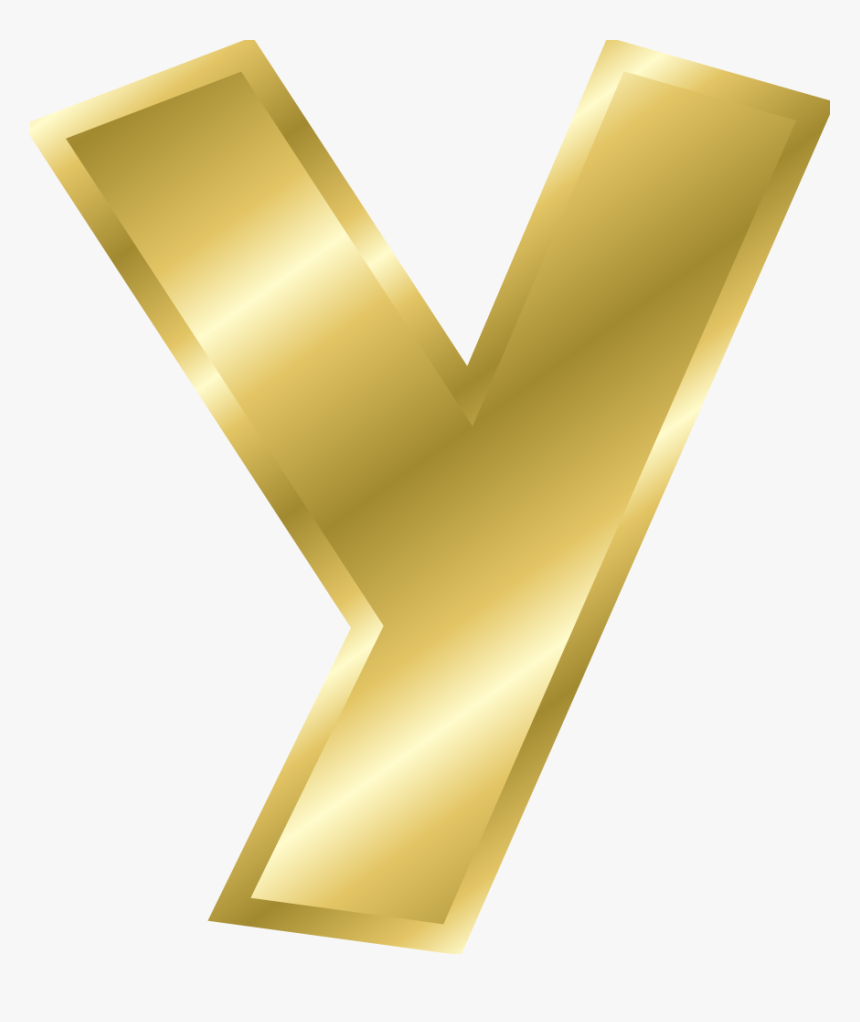 Effect Letters Alphabet Gold - Gold Letter Y Clipart, HD Png Download, Free Download