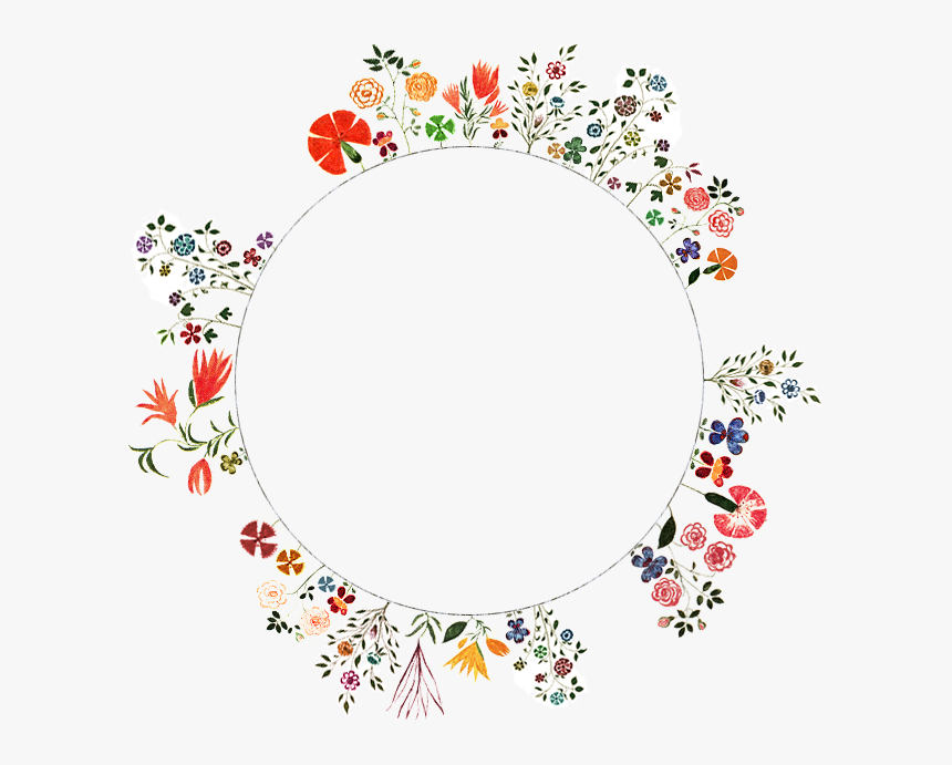 Transparent Christmas Ornaments Clipart Border - Floral Circle Border Png, Png Download, Free Download