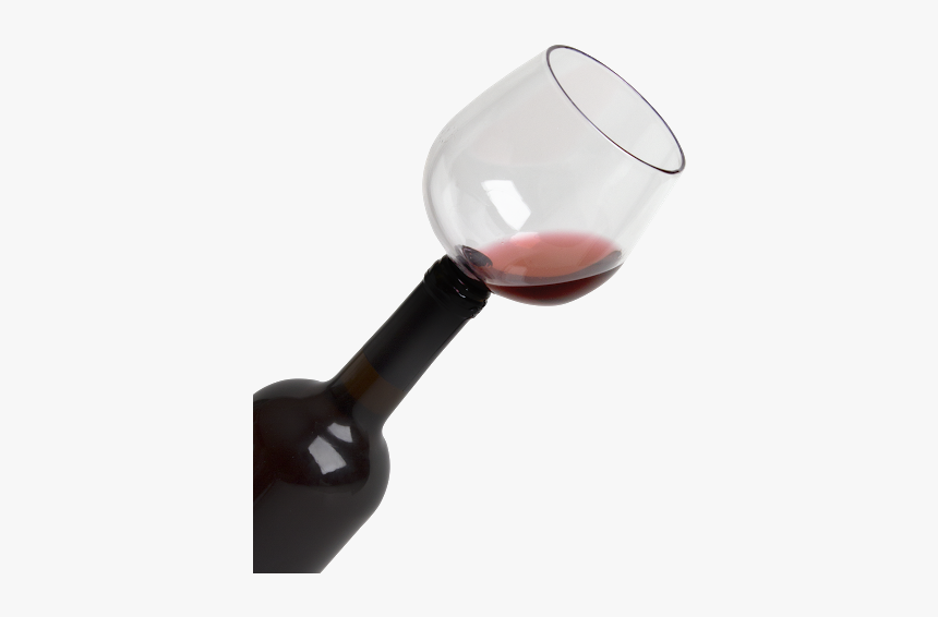 Guzzle Buddyâ„¢ It Turns Your Bottle Of Wine Into Your - Wine Glass Connect Bottle, HD Png Download, Free Download