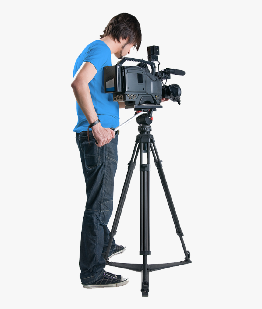 Camera Man White Background, HD Png Download, Free Download