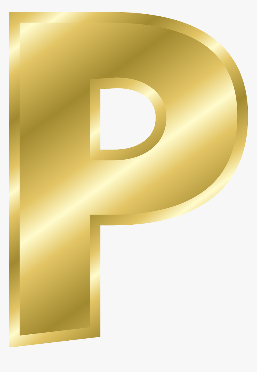 Effect Letters Alphabet Gold - Letter P In Gold, HD Png Download, Free Download