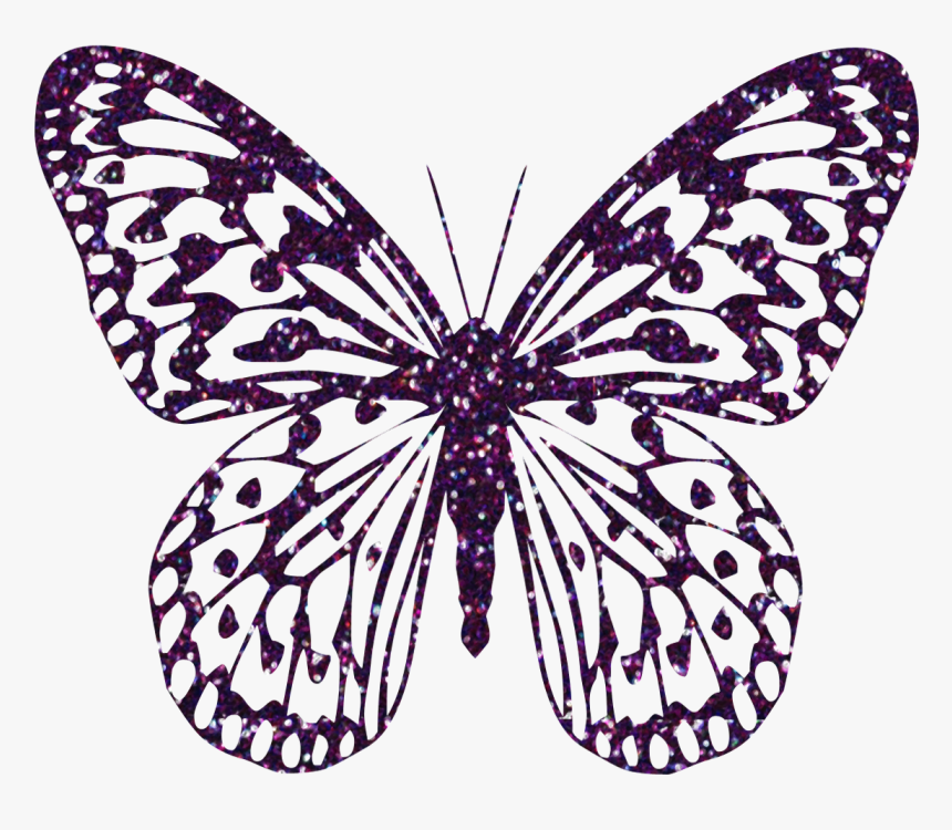 Purple Decorative Butterfly Png Clipart Image - Free Pink Butterfly Clipart, Transparent Png, Free Download