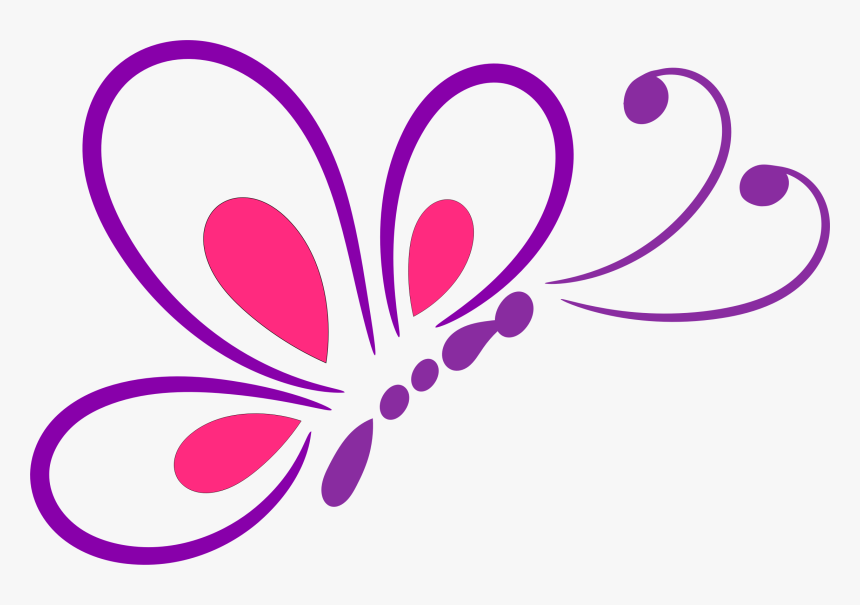 Butterfly Line Art 2 Clip Arts - Butterfly Clip Art Png, Transparent Png, Free Download