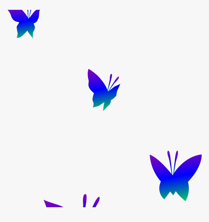 Clipart Royalty Free Pink Panda Free Images Butterflies - Butterflies Clipart Colored Silhouettes, HD Png Download, Free Download