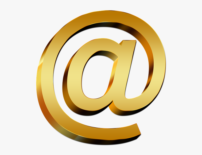 Email Logo Gold Png, Transparent Png, Free Download