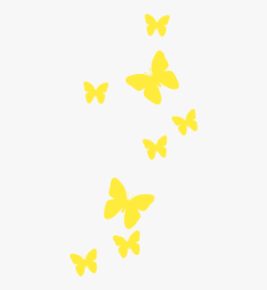 #butterfly #wing #moth #fly #sky #yellow #glitter #wind - Clip Art Black Butterfly, HD Png Download, Free Download