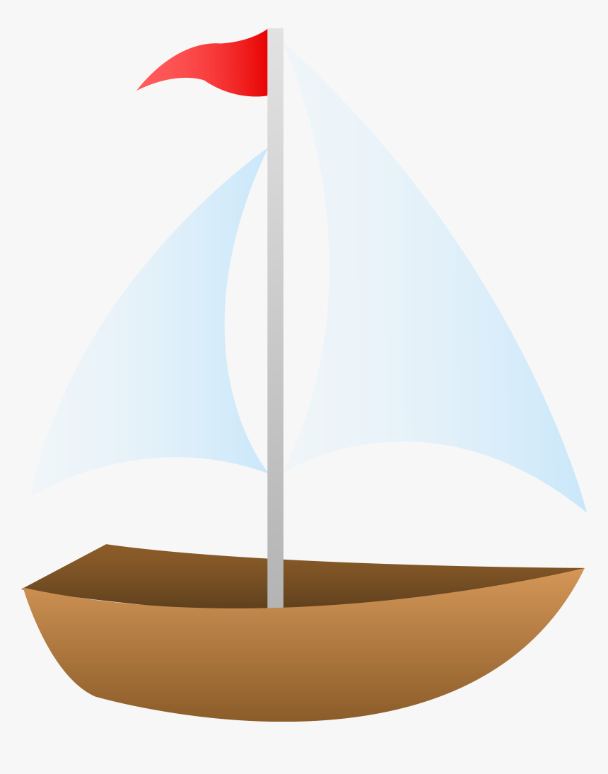 Boat - Sail Boat Cartoon Transparent Background, HD Png Download, Free Download