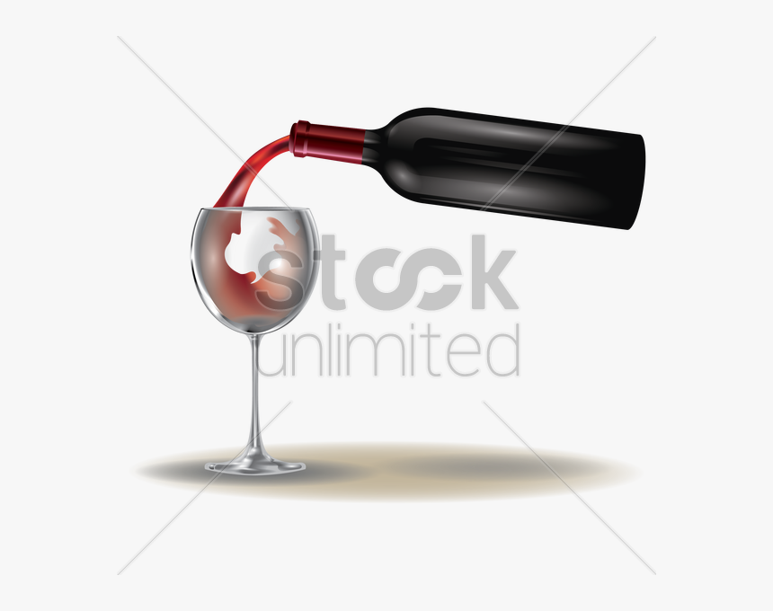 Pour Wine Into Bottle Clipart Wine Glass Red Wine - Pouring Wine Into Glass, HD Png Download, Free Download