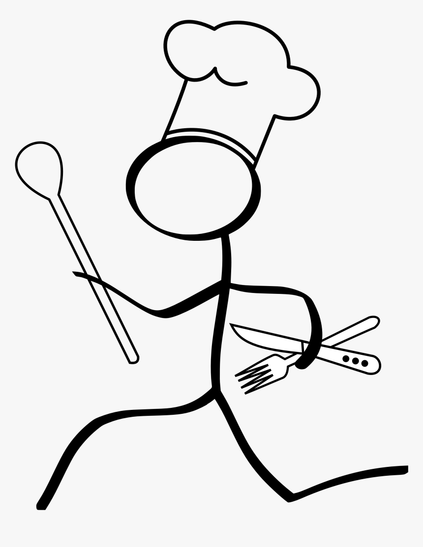 Transparent Running Stick Figure Png - Running In Kitchen Png, Png Download, Free Download