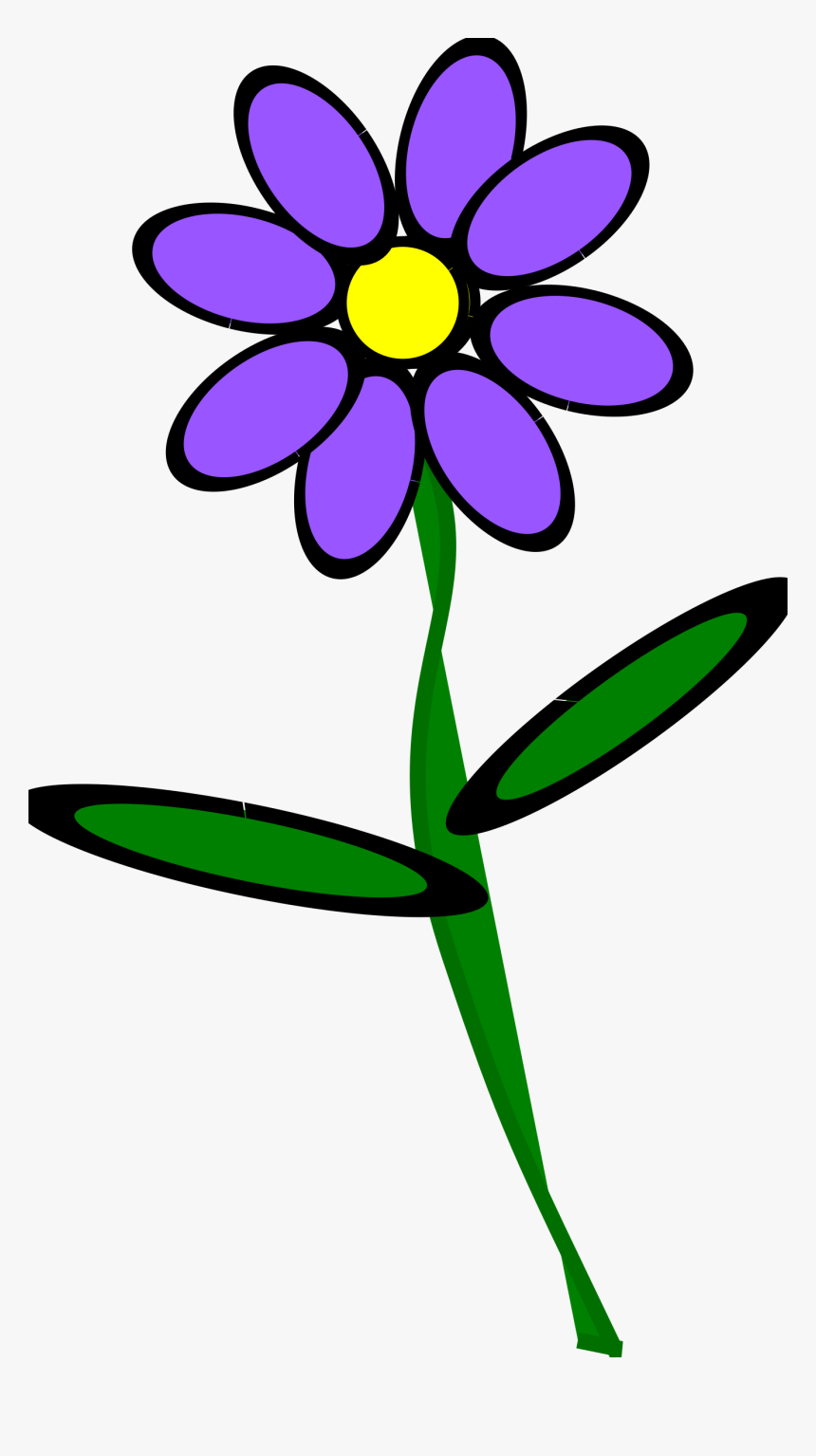 Transparent Flower Stem Clipart - Caule De Flor Desenho Png, Png Download -...