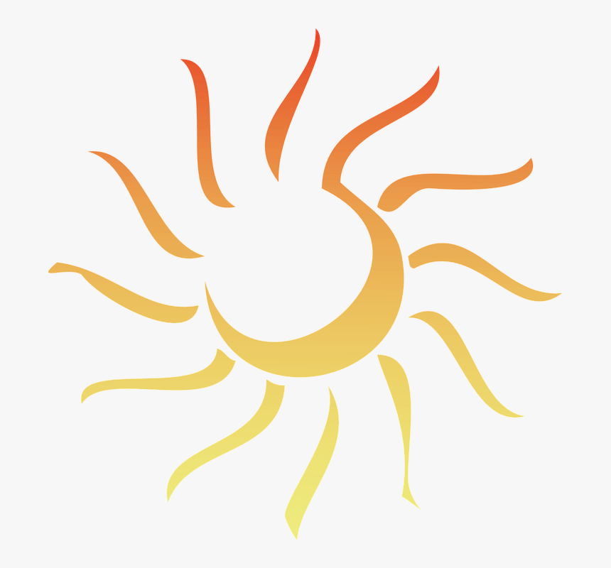 Sun Clipart Abstract - Abstract Sun, HD Png Download, Free Download