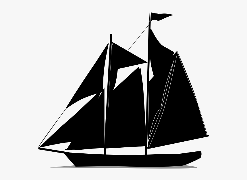 Black Sail Boat Svg Clip Arts - Sail Boat Svg, HD Png Download, Free Download