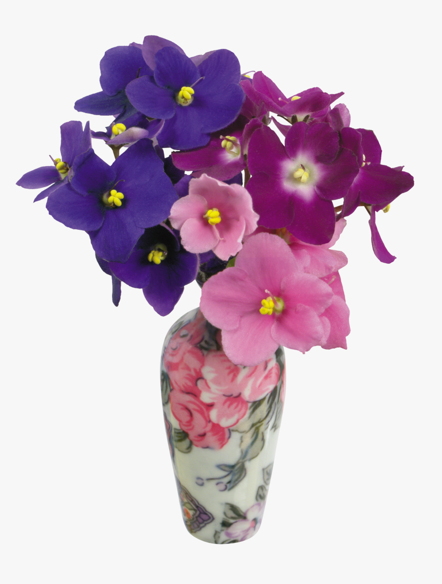 Vase Png - Фиалки, Transparent Png, Free Download