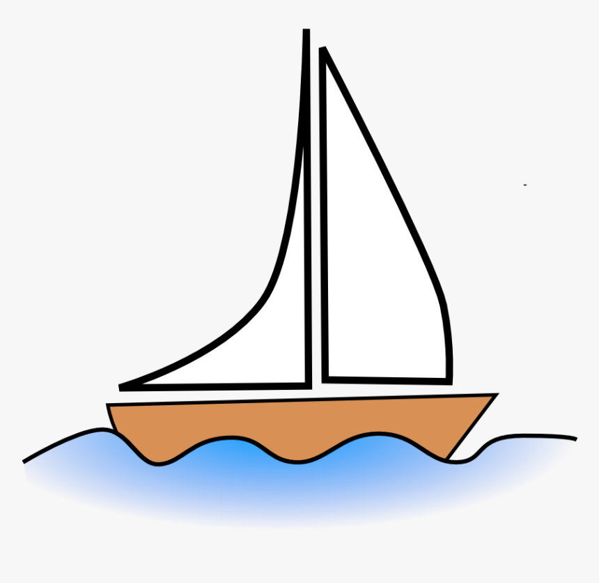 Sailboat Sailing Ship Fishing Vessel Boating - Sailing Boat Clipart, HD Png Download, Free Download