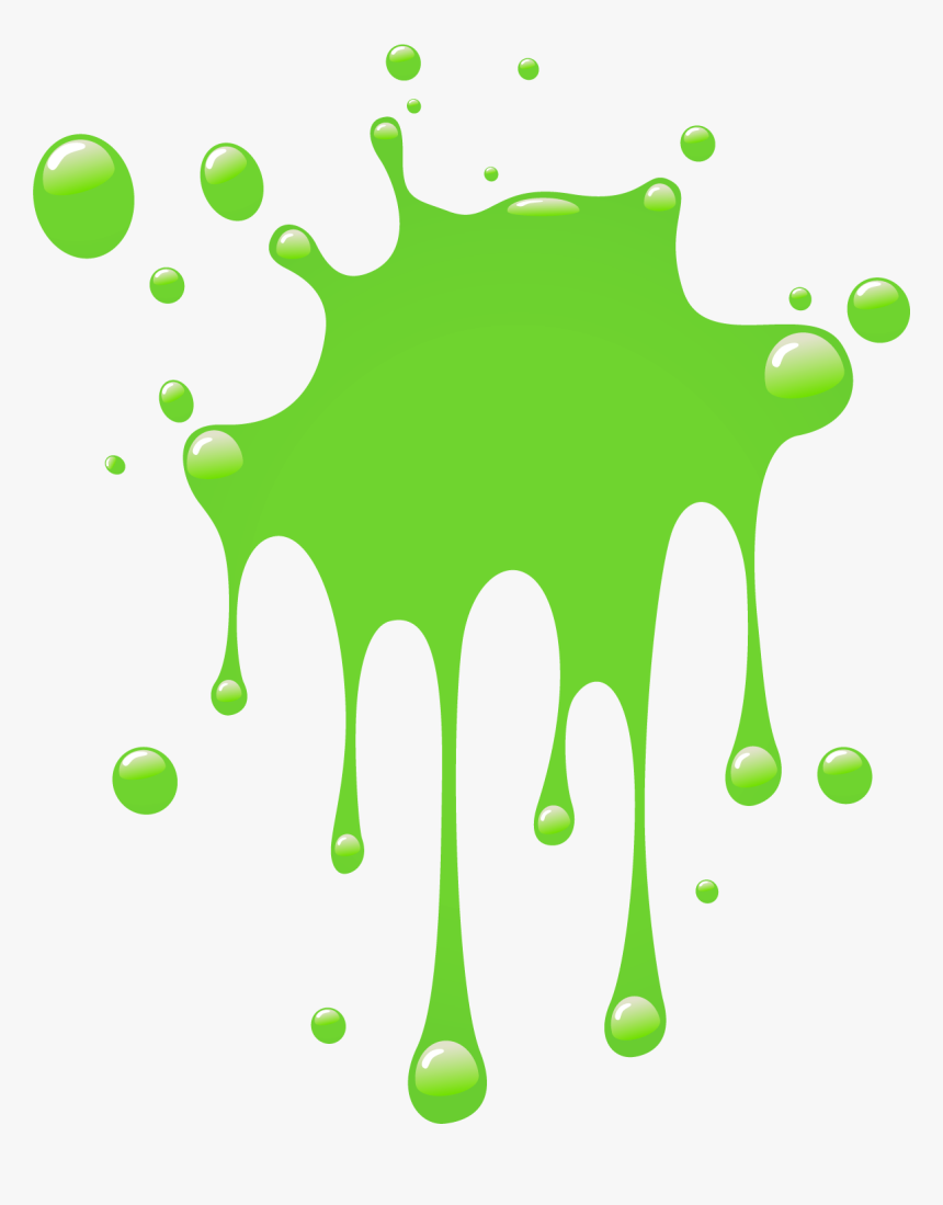 Orange Paint Splatter Clip Art - Slime Clipart, HD Png Download, Free Download