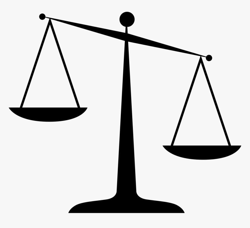 Justice Scale Png - Scales Of Justice Clip Art, Transparent Png, Free Download