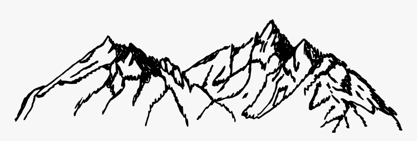 Mountains Drawing Png, Transparent Png, Free Download