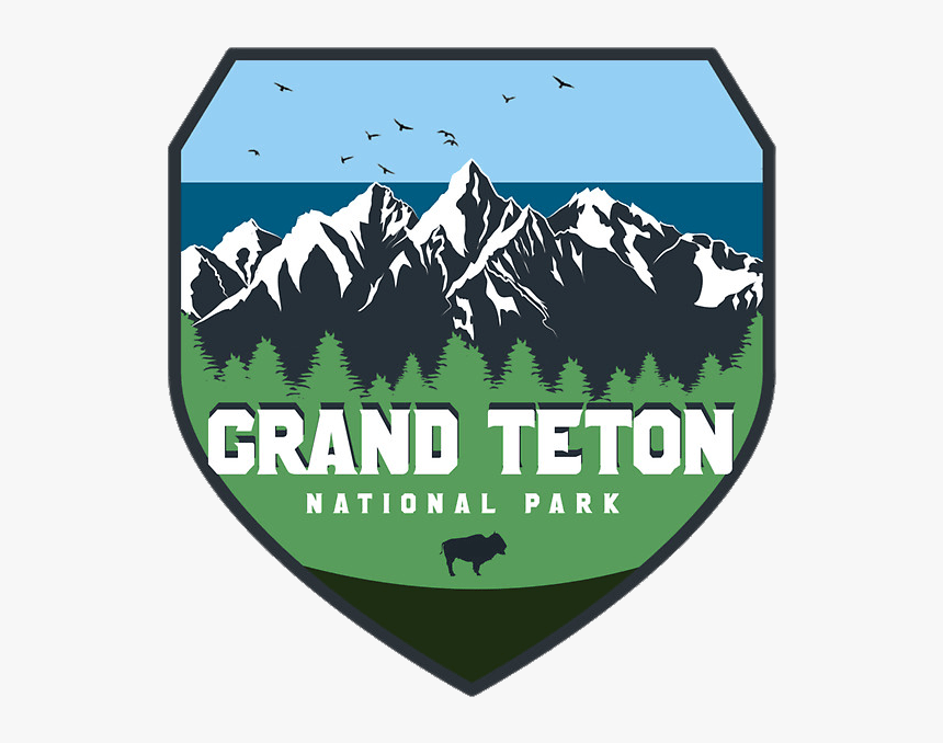 Moutain Vector Mountains Teton - Grand Teton National Park Logo, HD Png Download, Free Download