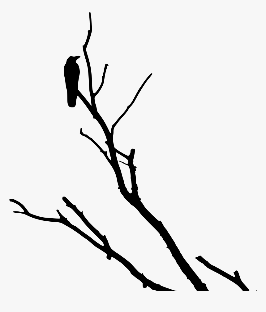 Crow On Dead Tree Clip Arts - Crow On Dead Tree, HD Png Download, Free Download