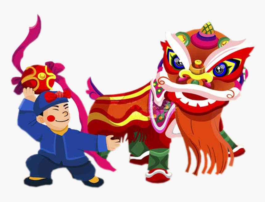 Chinese New Year Png - Lion Dance Mid Autumn Png, Transparent Png, Free Download