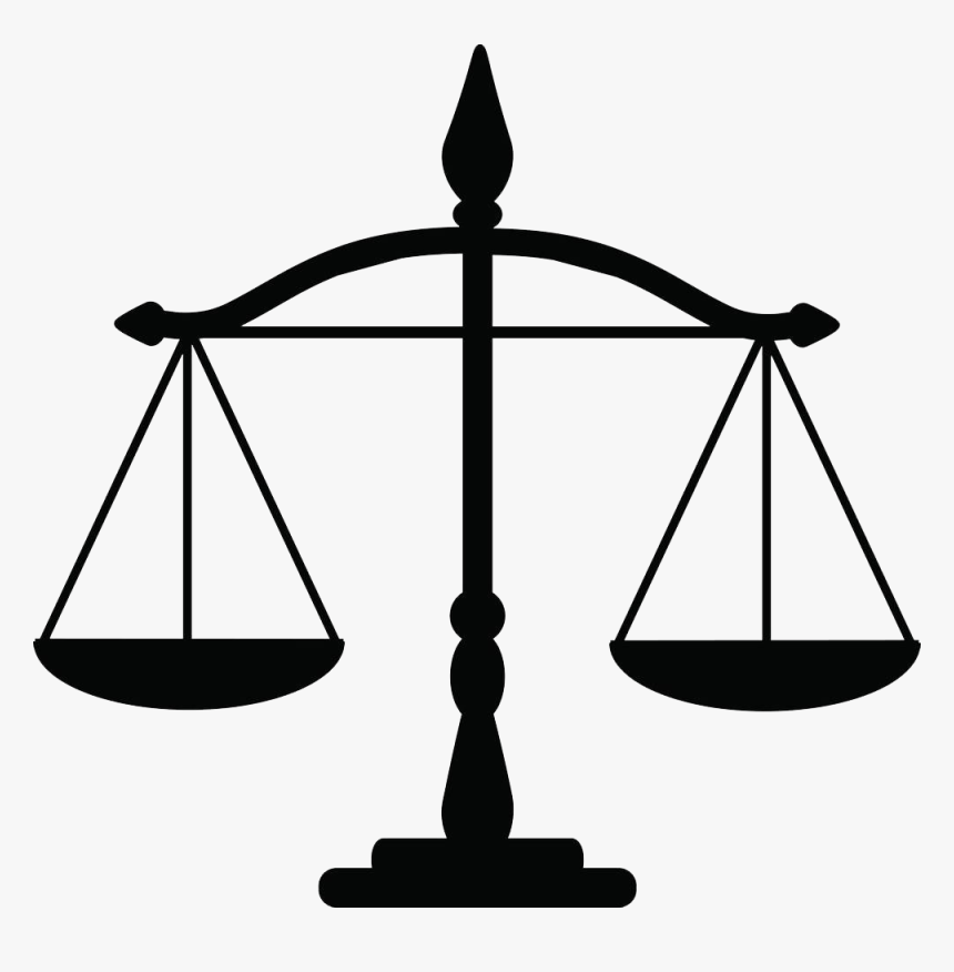 Justice Weighing Scale Law Clip Art - Transparent Background Law Clipart, HD Png Download, Free Download