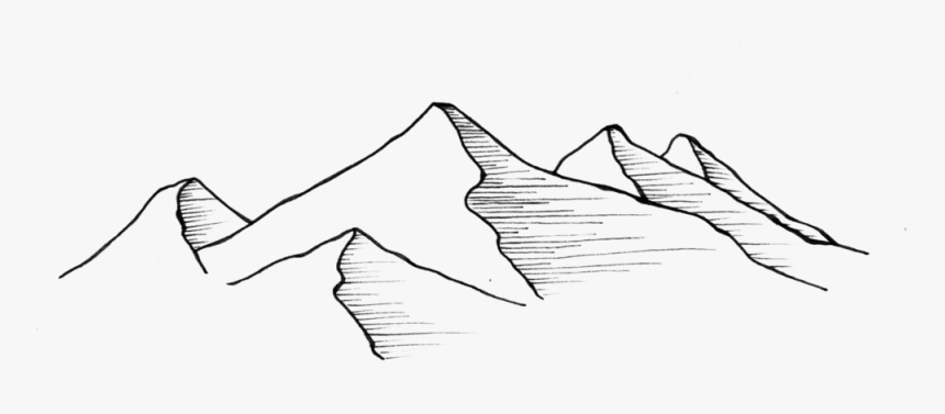 Drawing Transparent Mountain - Sketch, HD Png Download, Free Download