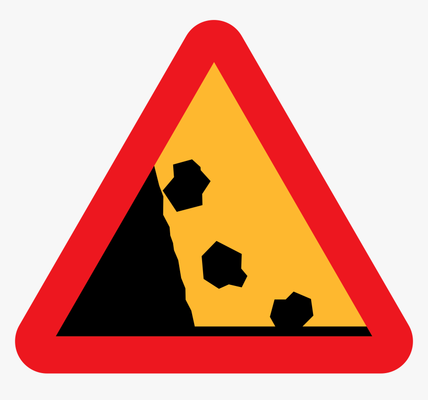 Thumb Image - Falling Rocks Road Signs, HD Png Download, Free Download