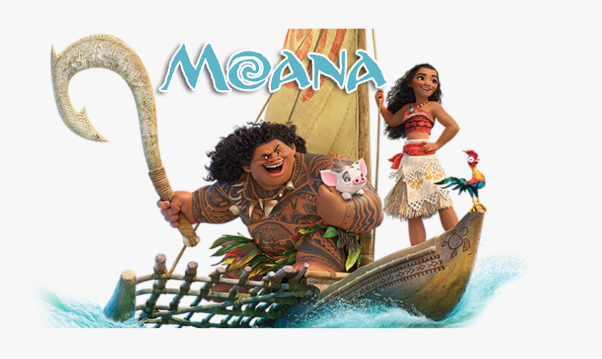 Moana And Maui On Boat, HD Png Download, Free Download