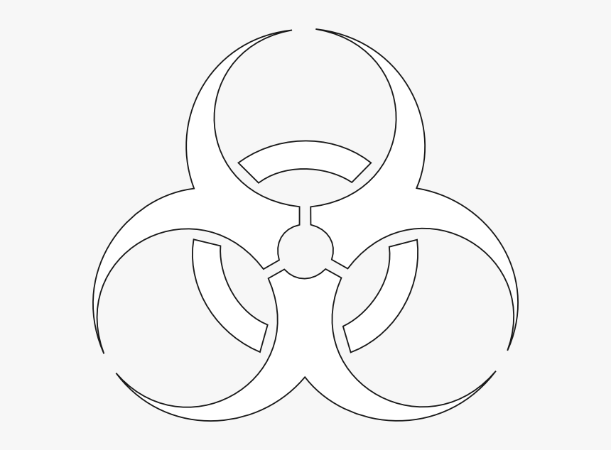 white biohazard clip art