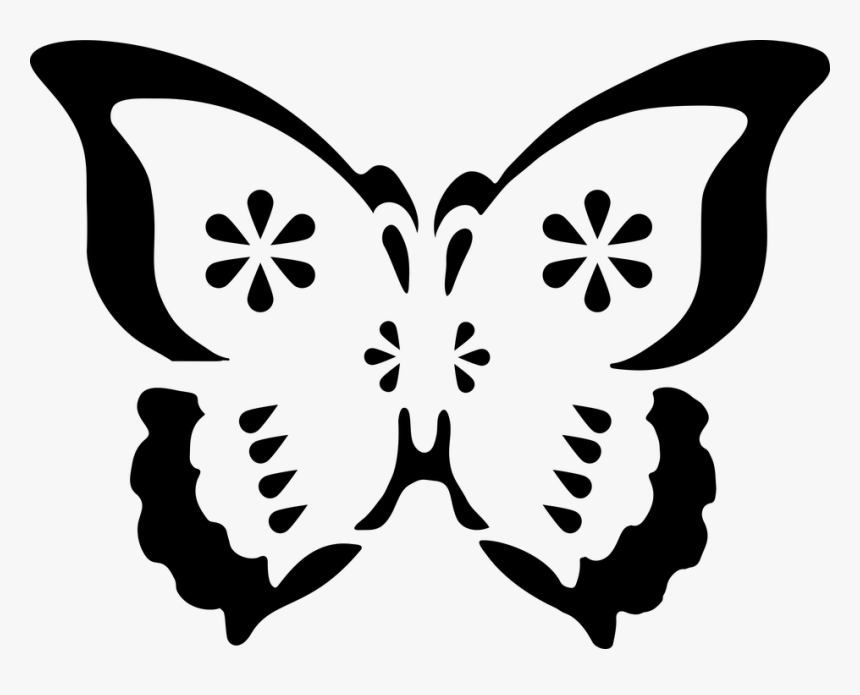 Butterfly, Animal, Flying, Wings, Insect, Stencil - Butterfly Stencil Svg Cutting File Free, HD Png Download, Free Download