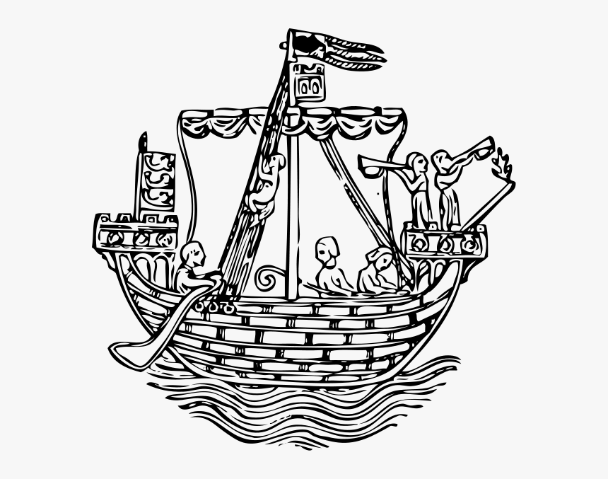 Ship Circa 1284 Ad Png Clip Arts - Jahaj Clipart, Transparent Png, Free Download