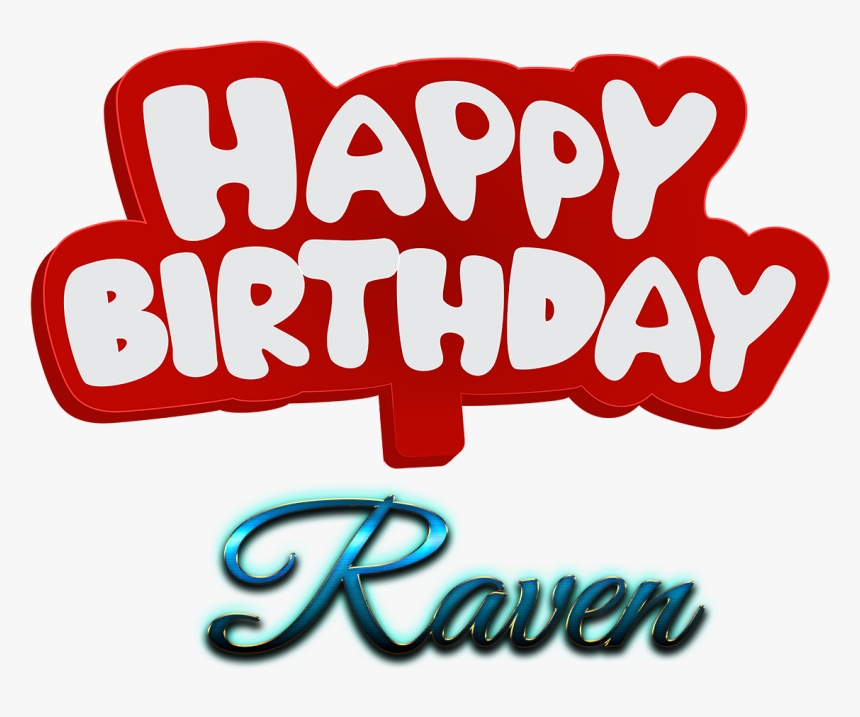 Raven Happy Birthday Name Logo - Love Happy Birthday Farhan, HD Png Download, Free Download