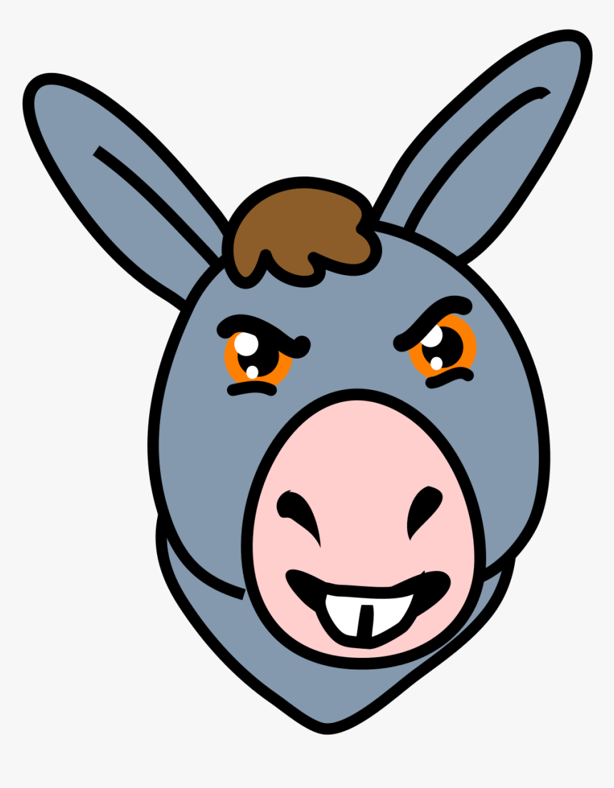 Banner Transparent Donkey Face Clipart - Donkey Face Clipart, HD Png Download, Free Download