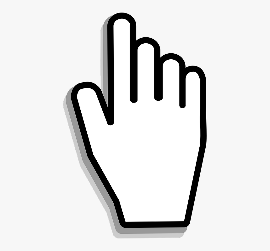 Cursor Hand Mouse 183 Free Vector Graphic On Pixabay - Hand Cursor Png, Transparent Png, Free Download