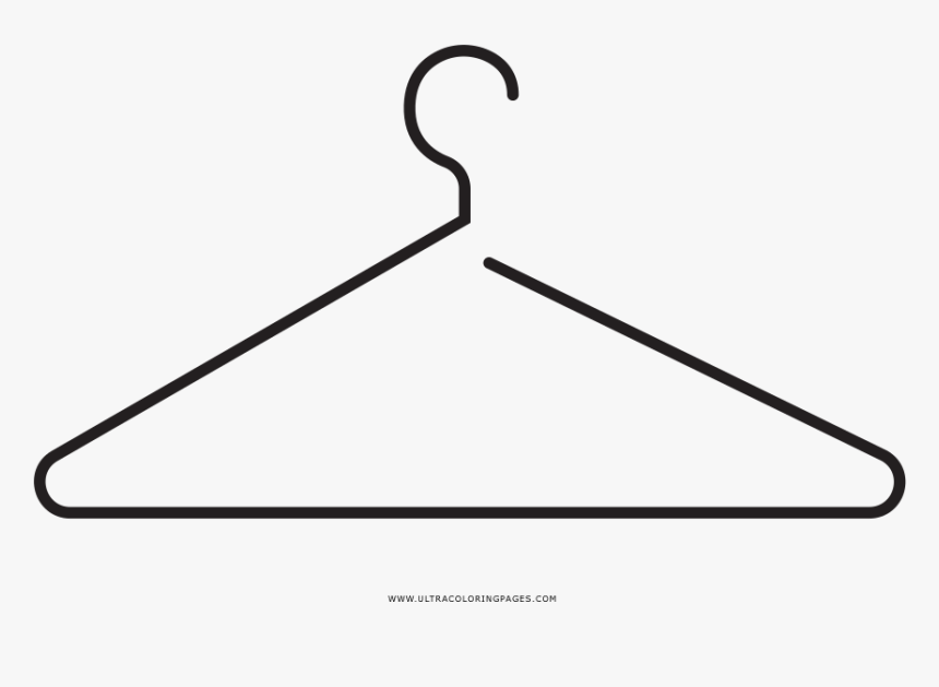 Clothes Hanger Coloring Page - Triangle, HD Png Download, Free Download