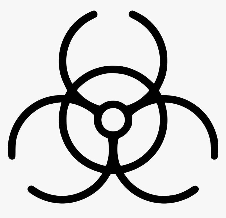 Biohazard Danger Chemical Biological Bacterial - Icon, HD Png Download, Free Download