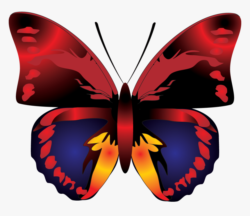 Butterfly Png Image - Red Butterfly Clipart Hd, Transparent Png, Free Download
