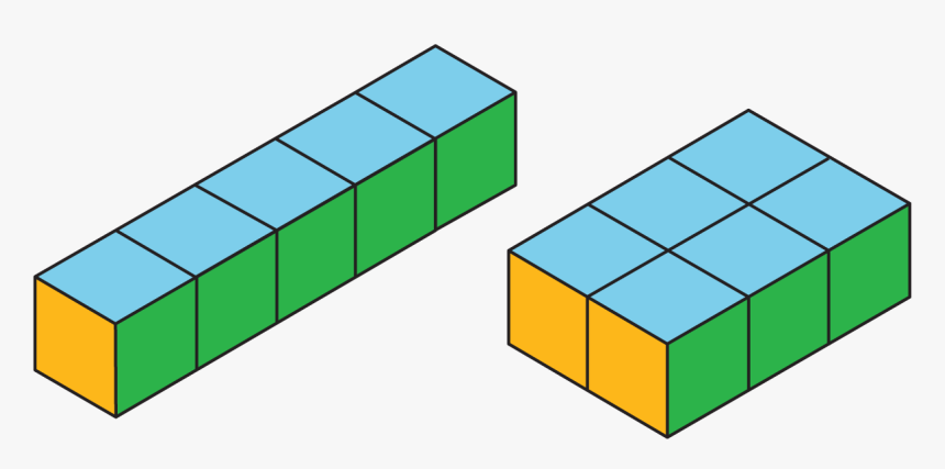 Cube Clipart Rectangular Prism - Volume Of Rectangular Prism Clipart, HD Png Download, Free Download