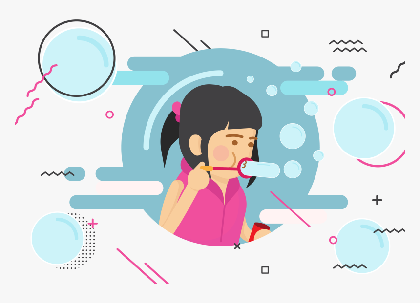Transparent Blowing Bubbles Png - Graphic Design, Png Download, Free Download